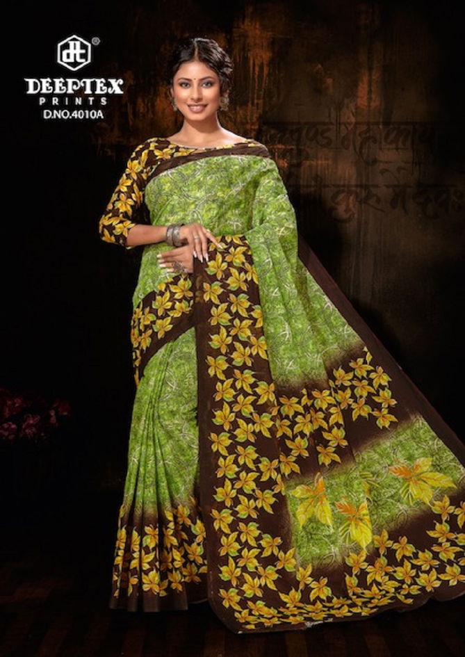 Deeptex Mother Queen 4 Printed Sarees Catalog
